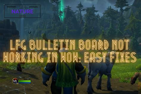 lfg bulletin board not working